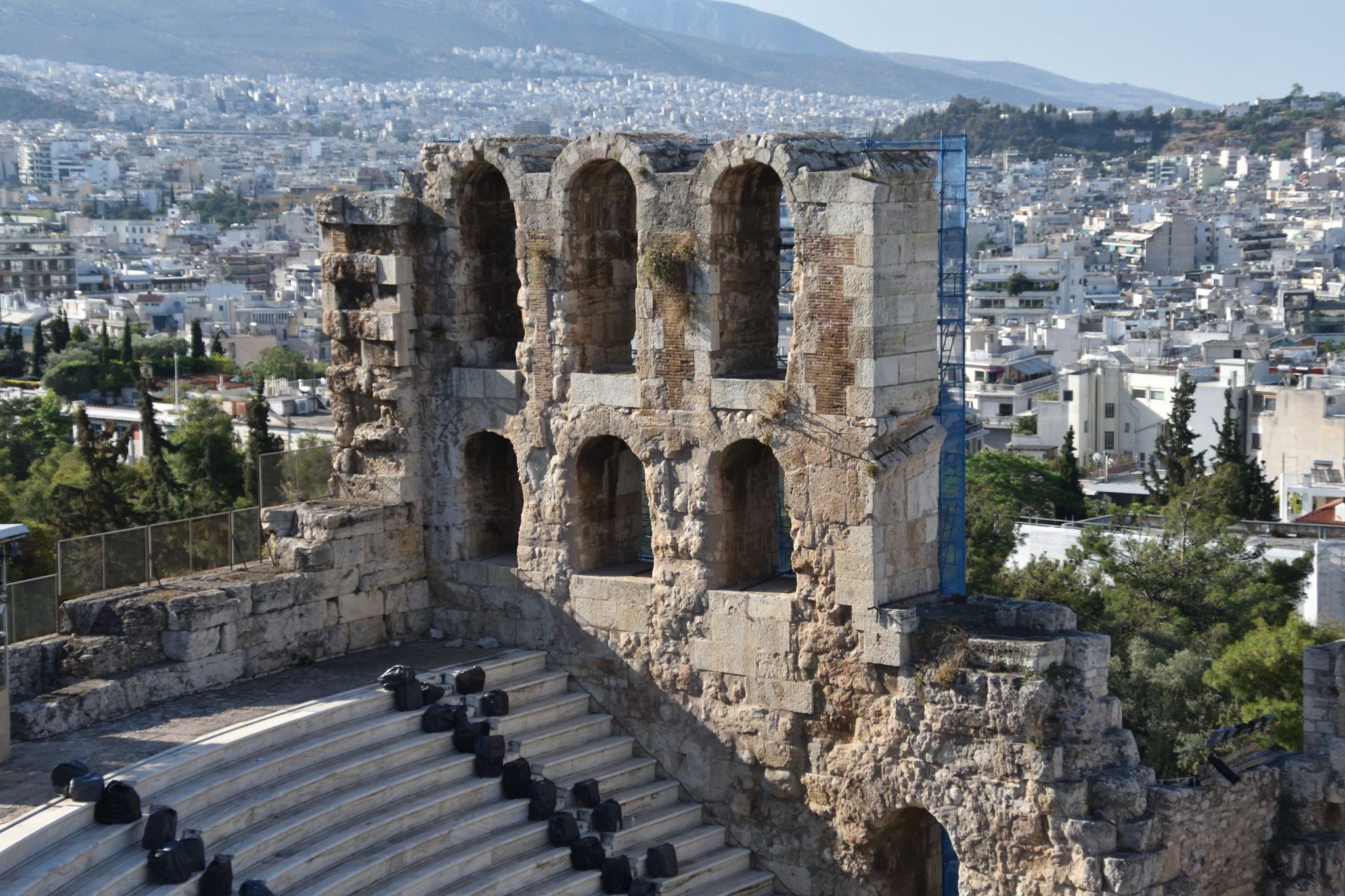 Odeon Herodes Atticus Ruins Wall Arches